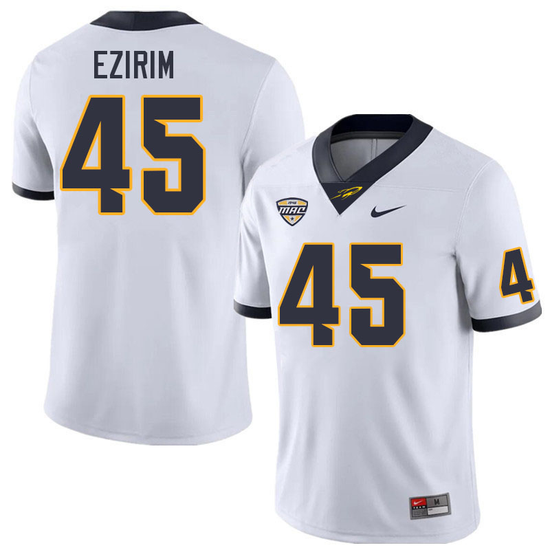 Toledo Rockets #45 CC Ezirim College Football Jerseys Stitched Sale-White